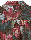 Chemise hawaïenne florale à manches courtes pour homme avec poche vintage et imprimé floral