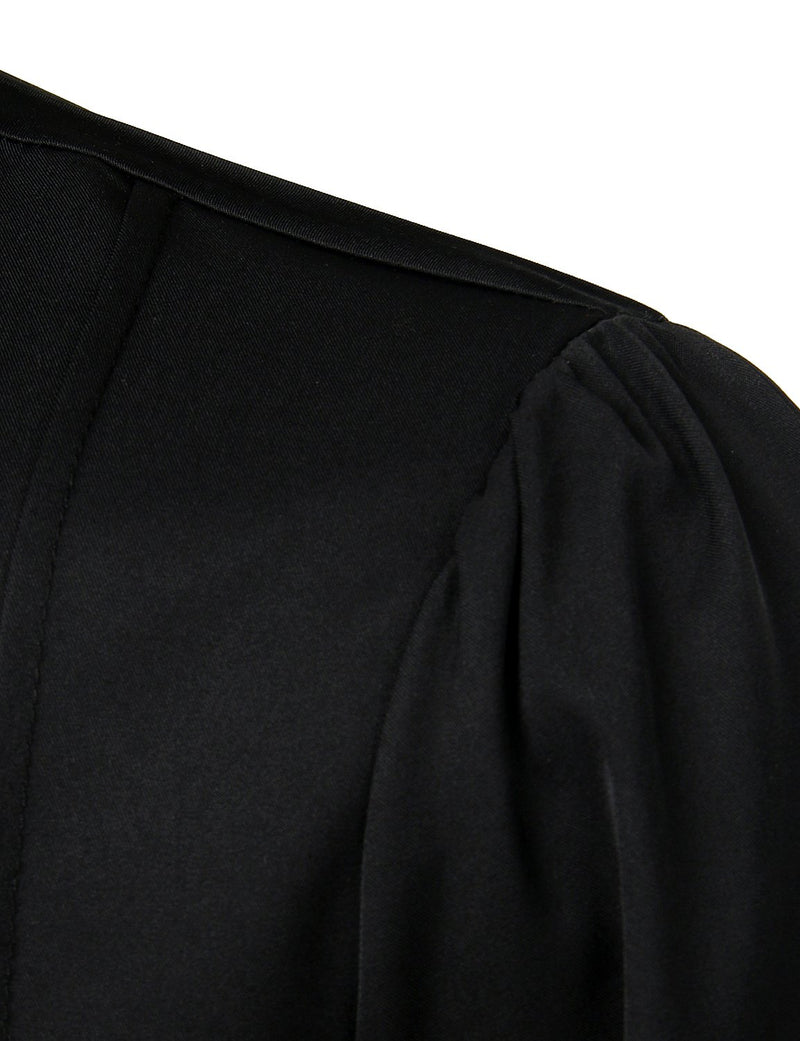 Chemise d'homme classique à manches longues et à volants de style gothique victorien