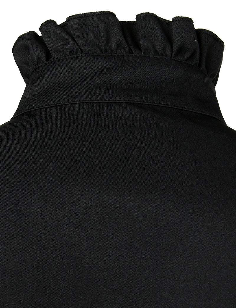 Chemise d'homme classique à manches longues et à volants de style gothique victorien