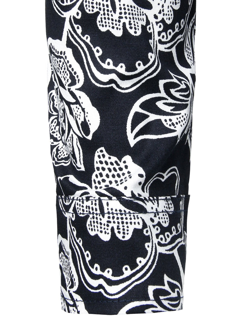 Chemise en coton imprimé de motifs floraux homme