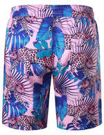 Ensemble chemise et short hawaïen léopard décontracté pour hommes