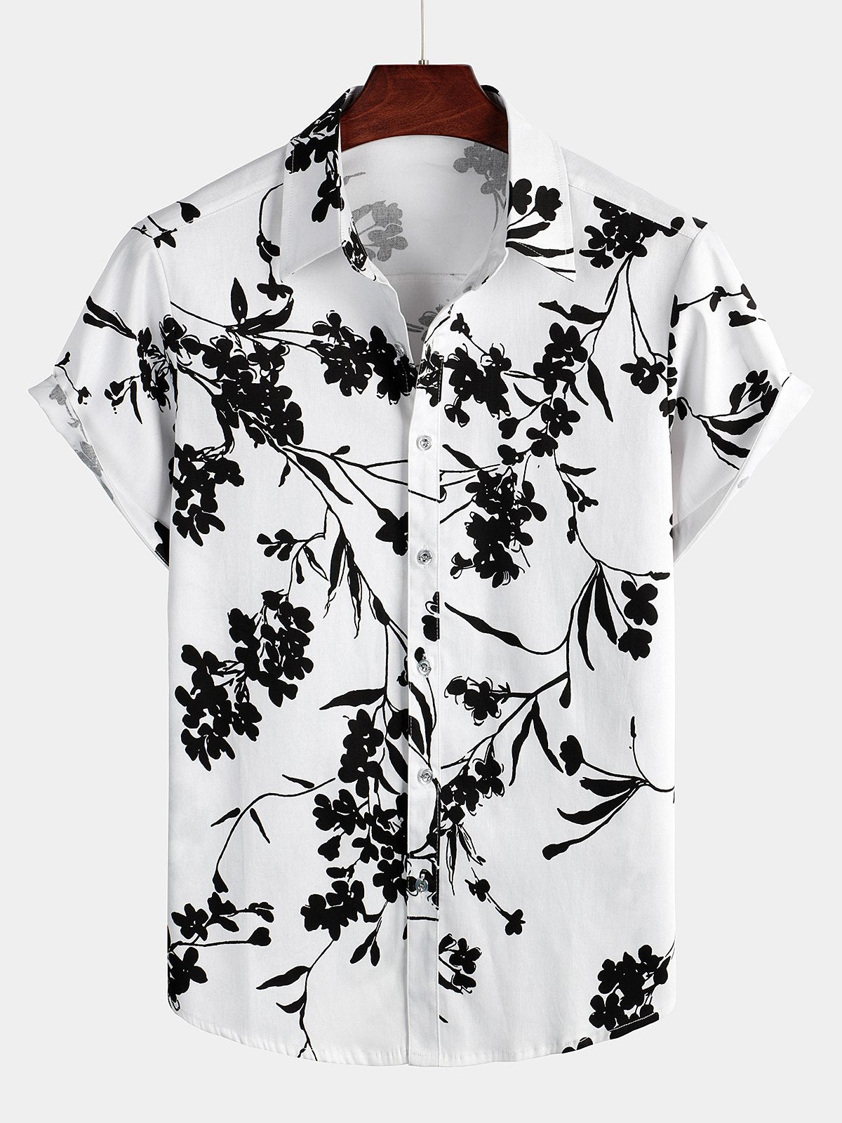 Chemise décontractée de vacances tropicales pour hommes
