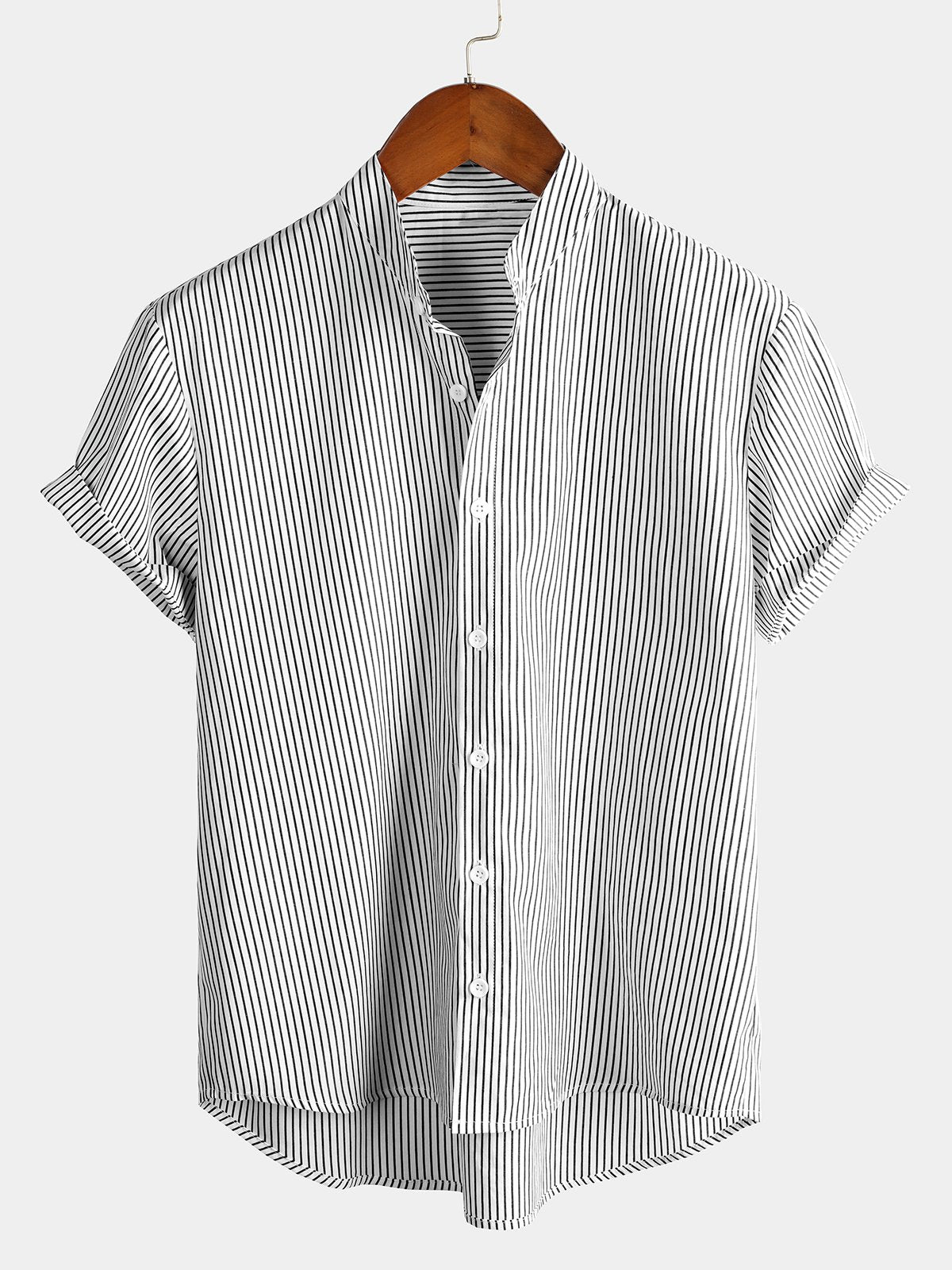 chemise d'homme en pur coton à imprimé style de vacances hawaïennes