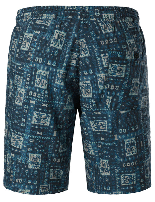 Short Bleu Marine De Vacances En Coton Respirant Vintage Pour Hommes