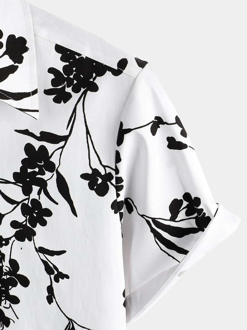 Chemise décontractée de vacances tropicales pour hommes
