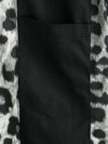 Homme Leopard Print Boling Casual Button Up Short Sleeve Hawaiian Summer Shirt