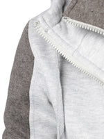Veste à capuche zippée pour homme Manteau thermique à capuche entièrement zippé