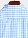 Chemise coupe classique en coton à carreaux