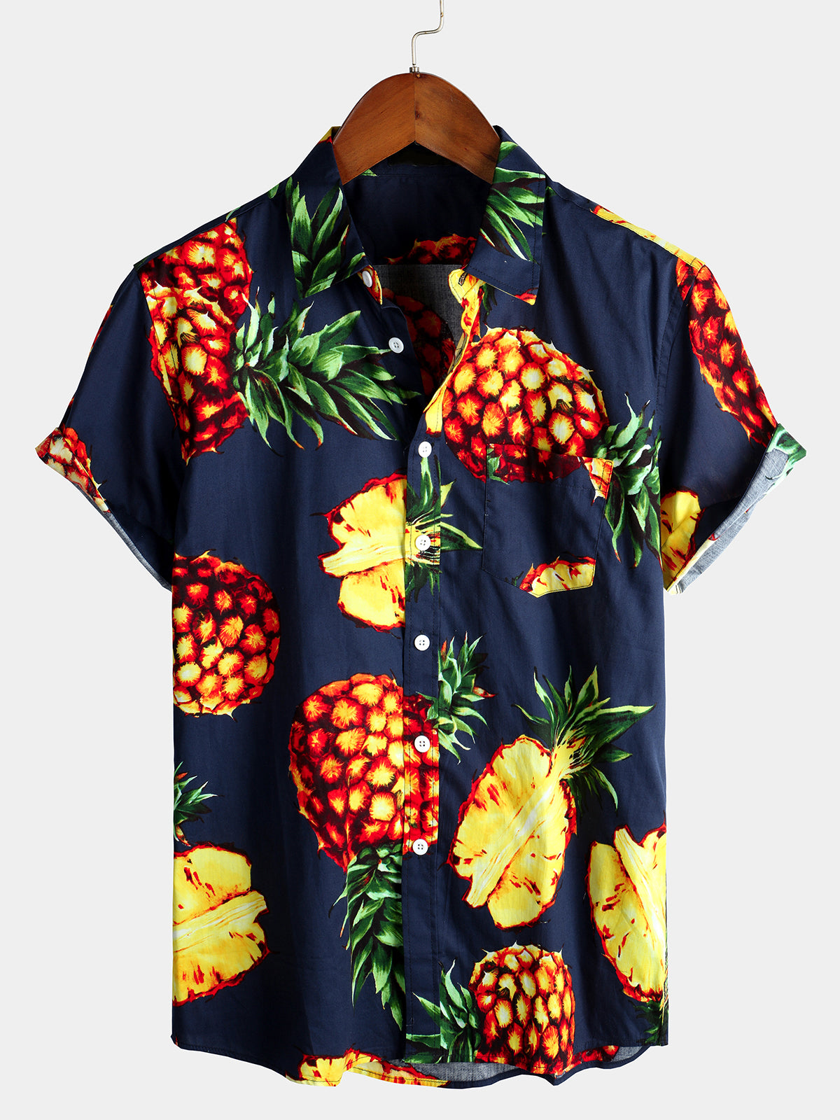 Chemise en coton pour hommes Pineapple Holiday