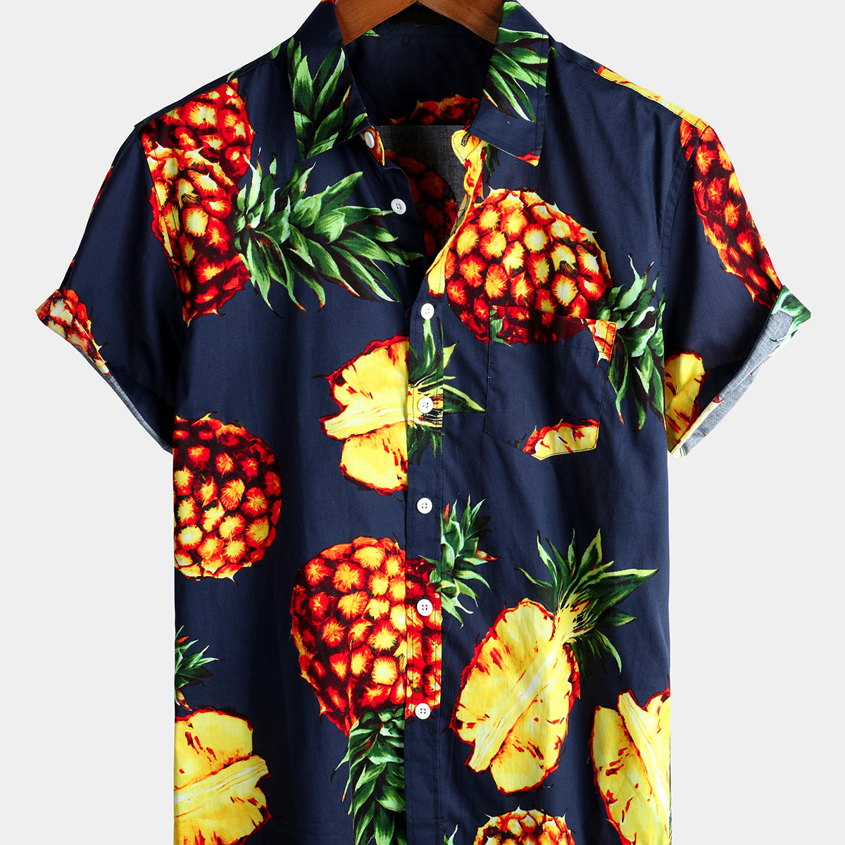 Chemise en coton pour hommes Pineapple Holiday
