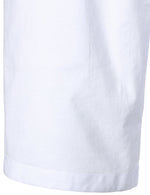 Short décontracté en lin et coton de couleur unie pour hommes