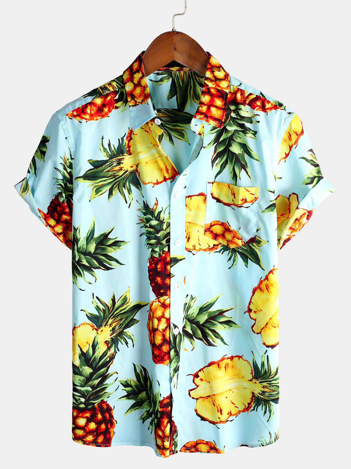 Chemise en coton pour hommes Pineapple Holiday