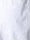 Short décontracté en lin et coton de couleur unie pour hommes