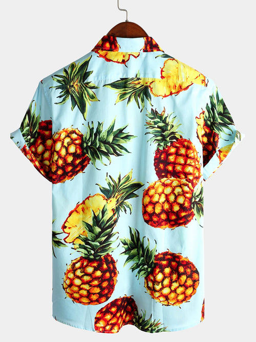 Chemise en coton pour hommes Pineapple Holiday