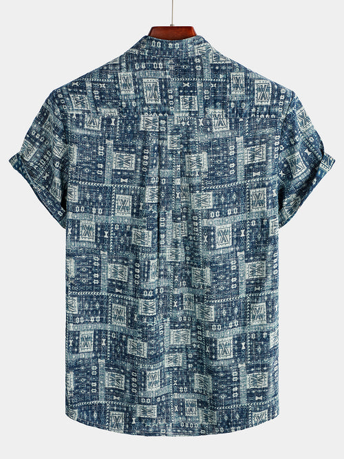 Chemise hawaïenne décontractée à poche pour hommes