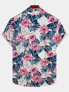 Chemise hawaïenne tropicale tropicale à manches courtes pour homme