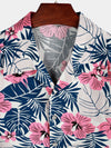 Chemise hawaïenne tropicale tropicale à manches courtes pour homme