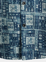 Chemise hawaïenne imprimée à manches courtes pour hommes