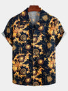 Chemise hawaïenne tropicale en coton à fleurs pour homme