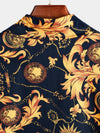 Chemise hawaïenne tropicale en coton à fleurs pour homme