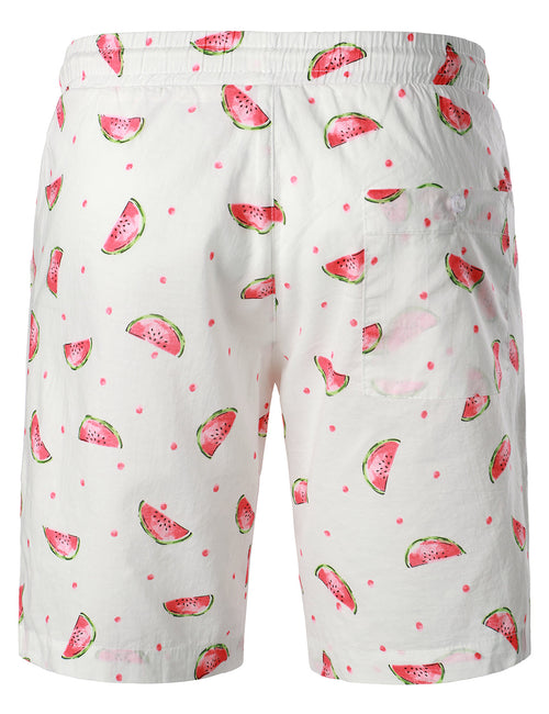 Short d'été hawaïen Aloha en coton respirant pour homme