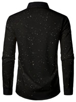 Hommes drôle Noël fou Père Noël livrant des cadeaux Cool Holiday Manches longues Chemise boutonnée