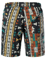 Short d'été décontracté en coton noir Retro Triba pour hommes
