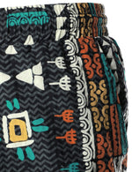 Short d'été décontracté en coton noir Retro Triba pour hommes