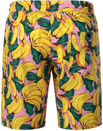 Ensemble chemise hawaïenne et short en coton à imprimé banane pour homme