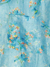 Chemise hawaïenne tropicale à poche en coton à fleurs
