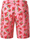 Ensemble chemise et short hawaïen en coton imprimé pastèque pour homme