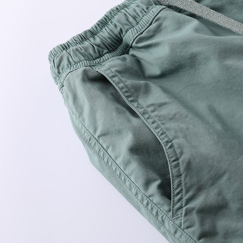 Shorts en coton couleur solide décontracté pour hommes