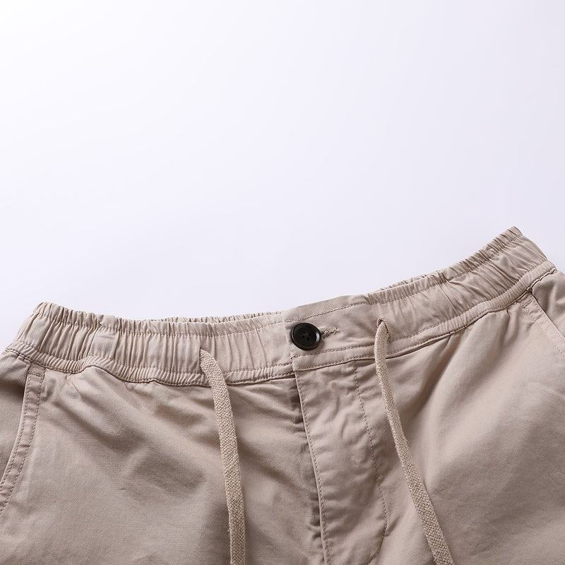 Shorts en coton couleur solide décontracté pour hommes
