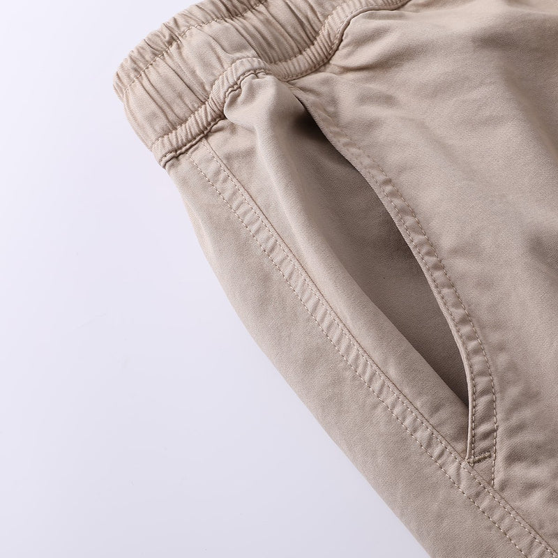 Shorts en coton couleur solide décontracté pour hommes