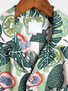 chemise d'homme en pur coton à imprimé style de vacances hawaïennes